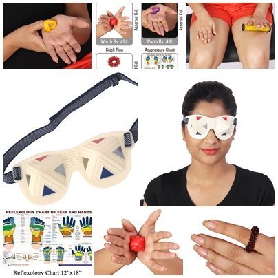 Perfect Magnet 9X Alfa Multi Energy Eye Care with Pyramids for Natural Eye Relaxation with Free Acupressure Health Care Products