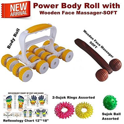 Perfect Magnets ACU Therapy Power Body Roll for Body Massage and Total Pain Relief with Acupressure Health Care Products