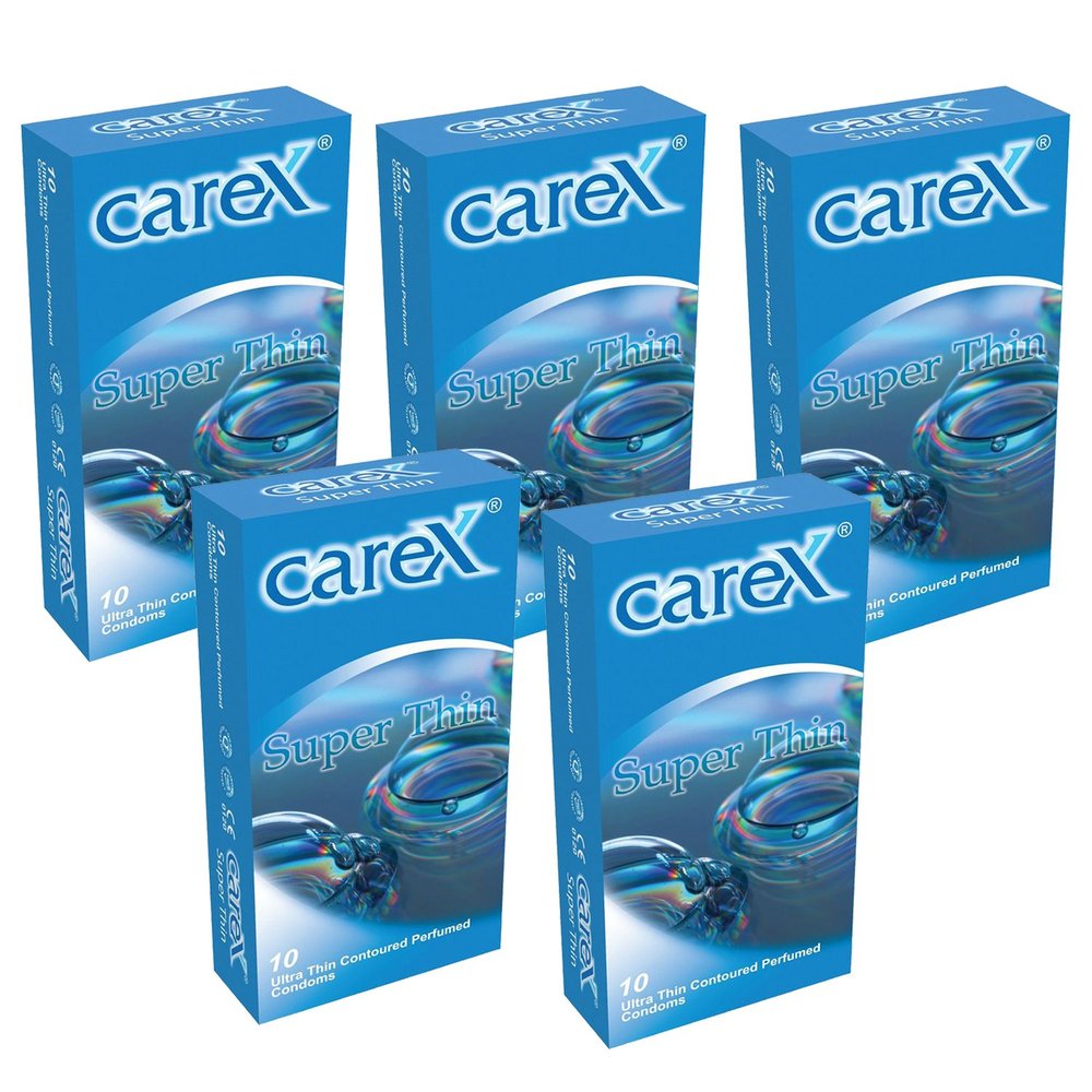 Carex Super Thin Condoms (Pack Of 5,10s Each)