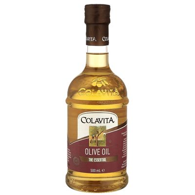 Colavita Italian Pure Olive Oil (500 ml) | Imported from Italy | Premium Olive Oil for Marinades, Sauces, Soups, and Vinaigrettes | Timeless Bottle Pack