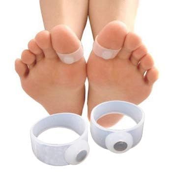 6Pcs Slimming Lose Weight Fashion Women Foot Care Tool Silicone Magnetic Massage Foot Toe Ring Keep Fit Foot Massager C325
