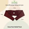 Asweda Hot & Cold Reusable Wheat Bags for Knee Pain Relief. Natural Therapy, Microwaveable. Chemical Free Pain Relief & Relaxation. Muscle, Joints, Swelling, Injuries | Heating, Ice Pack (Maroon) view 4