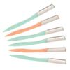 COMBR 6 Pieces Safety Eyebrow Razors Trimmer Shaver Shaper Blade Facial Hair Removal Makeup Tool Kit Set view 1
