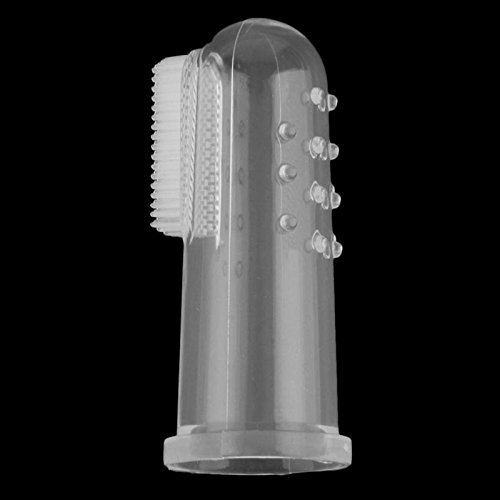 Silicone Finger Shaped Tooth Brush Specially Made for Babies (Transparent)