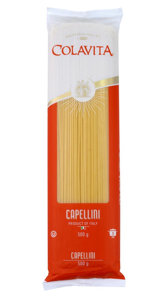 Colavita Capellini Pasta (500g) | Hard Durum Wheat Pasta | Imported From Italy