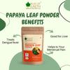 BLISS OF EARTH 100% Pure Papaya Leaf Powder Carica Papaya Helps Digestion & Increases Platelets Anti-Oxidant Skin Rejuvenation 100Gm view 2