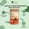 BLISS OF EARTH 100% Pure Papaya Leaf Powder Carica Papaya Helps Digestion & Increases Platelets Anti-Oxidant Skin Rejuvenation 100Gm view 3