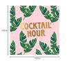 C.R. Gibson 20 Count, 3-Ply, Paper Beverage Napkin, Measures 5" x 5" - Cabana Club view 3
