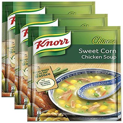 Big Bazaar Combo - Knorr Chinese Sweet Corn Chicken Soup, 42g (Buy 2 Get 1, 3 Pieces) Promo Pack