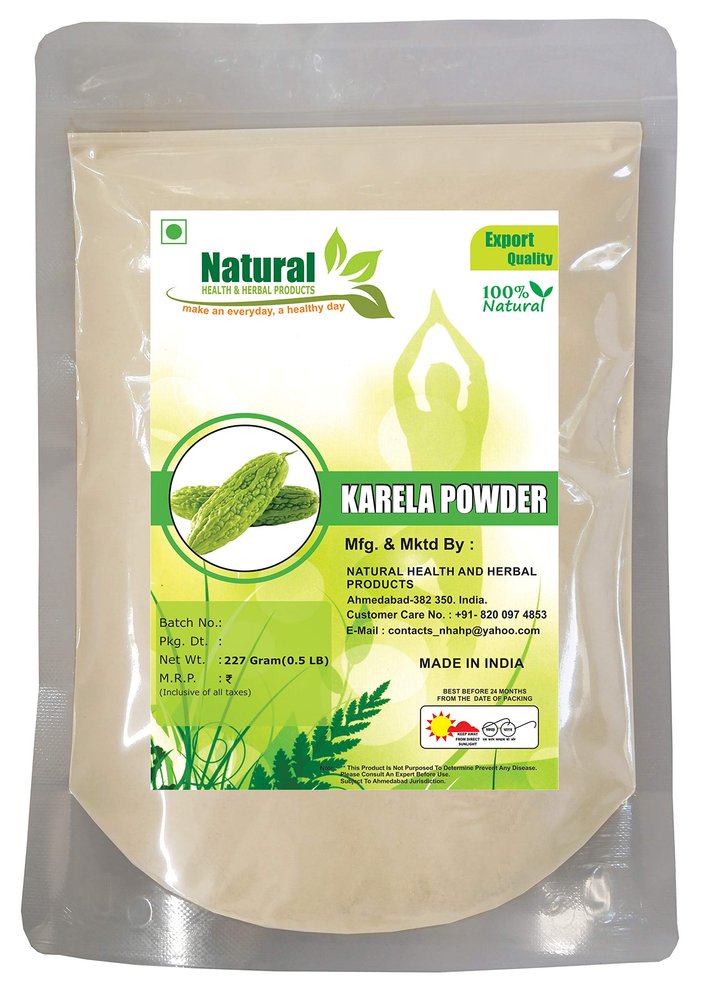 Natural Karela (Momordica Charantia/Bitter Gourd) Powder by Natural Health And Herbal Products (227 GM)