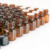 50 pack 1ml1/4 Dram Mini Amber Glass Essential Oils Sample Bottles with Orifice Reducer and Black Caps for Essential Oils,Chemistry Lab Chemicals,Colognes & Perfumes.3 plastic droppers as gift. view 3
