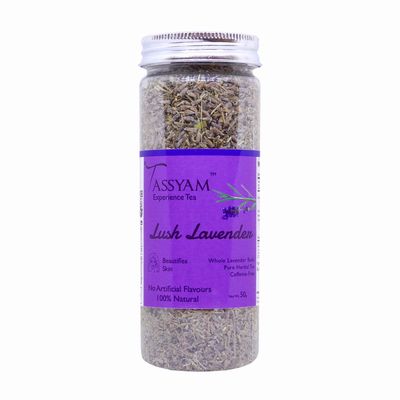Tassyam Lush Lavender Buds Herbal Tea 50g | Premium Tisanes