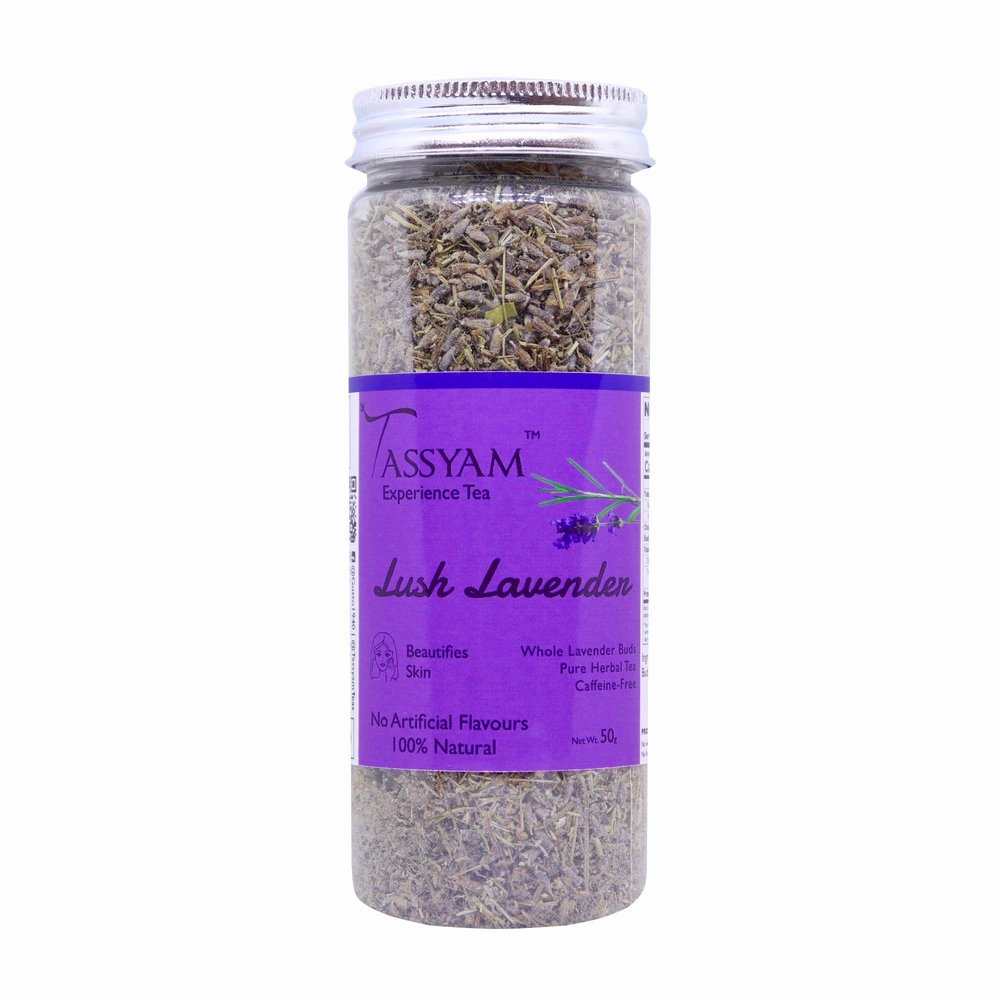 Tassyam Lush Lavender Buds Herbal Tea 50g | Premium Tisanes