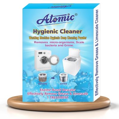 Atomic Washing Machine Cleaner Powder 150 gm to Clean Tub/Drum from Inside Top & Front Load Washer