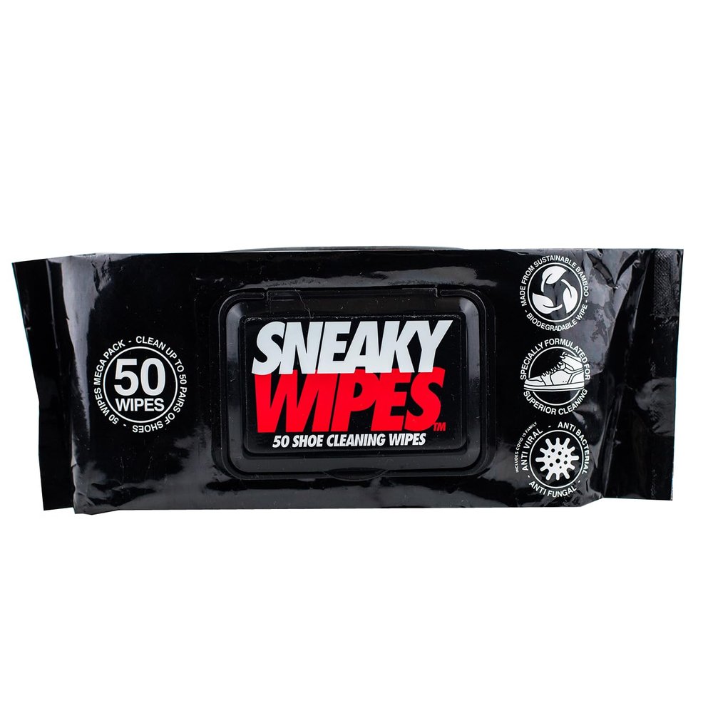 Sneaky Wipes - Shoe and Trainer Cleaning Wipes Mega Pack, 50 Wipes