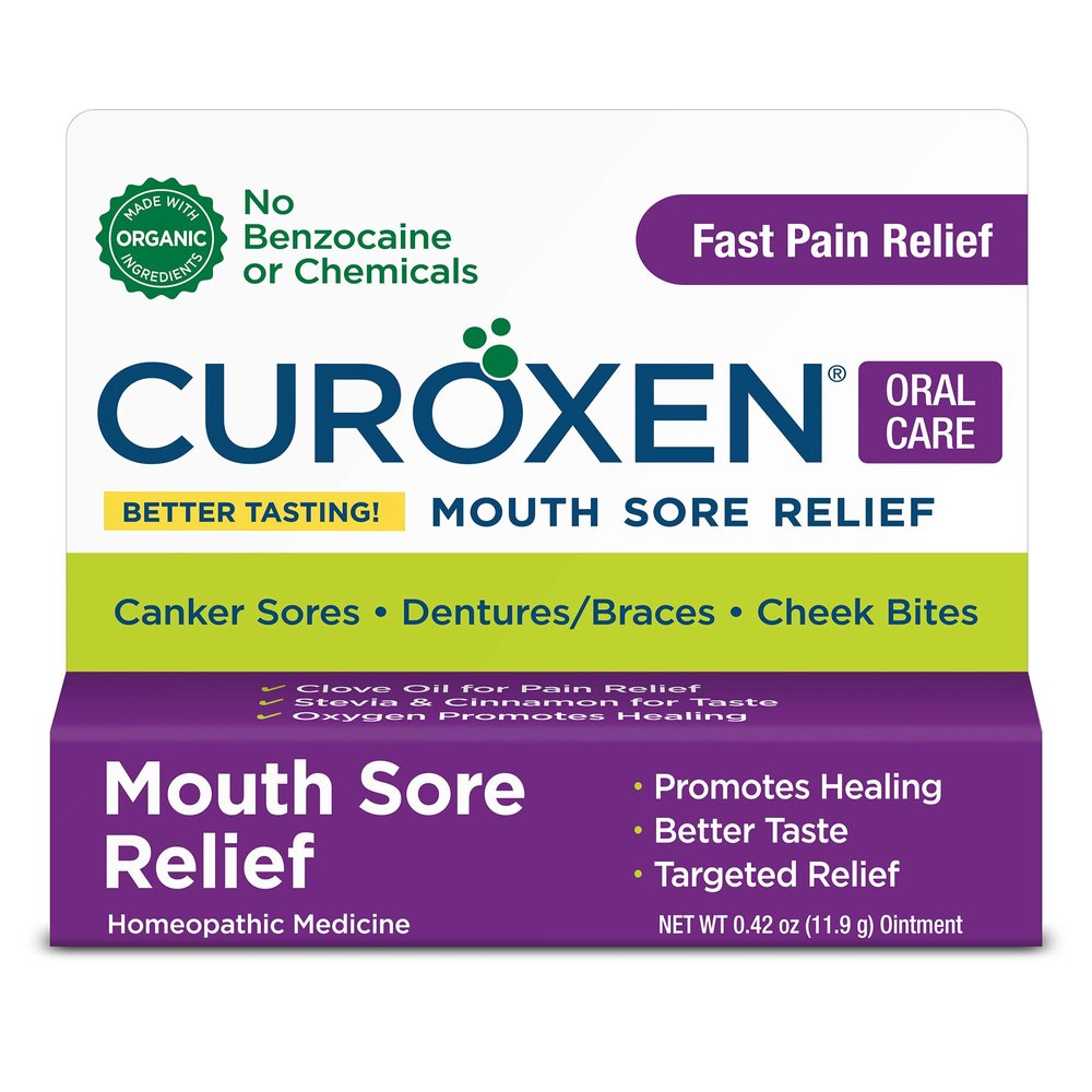 CUROXEN Mouth Sore Treatment, 0.42 oz | All-Natural & Organic Pain Relief