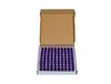 100pcs 1ml (1/4 dram) Purple Mini Glass Bottle 1cc Purple Sample Vial Small Essential Oil Bottle Travel Must + one 7 Chakra Bracelet with Volcanic Lava for essential oil diffusing view 2