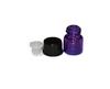 100pcs 1ml (1/4 dram) Purple Mini Glass Bottle 1cc Purple Sample Vial Small Essential Oil Bottle Travel Must + one 7 Chakra Bracelet with Volcanic Lava for essential oil diffusing view 4