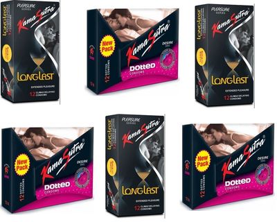 KAMA SUTRA Longlast Dotted Condoms (72 Condoms)