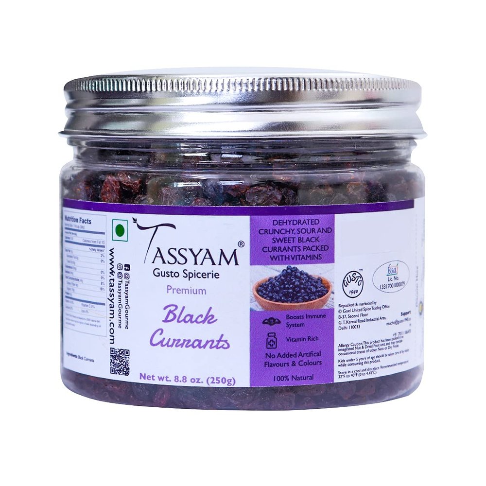 Tassyam Black Currants 250g Jar
