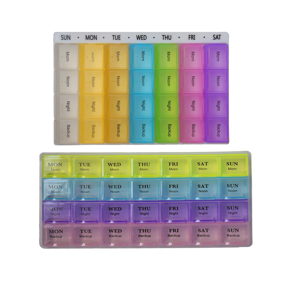 CureNext 7 Day Mini Medicine Pill Box Organiser