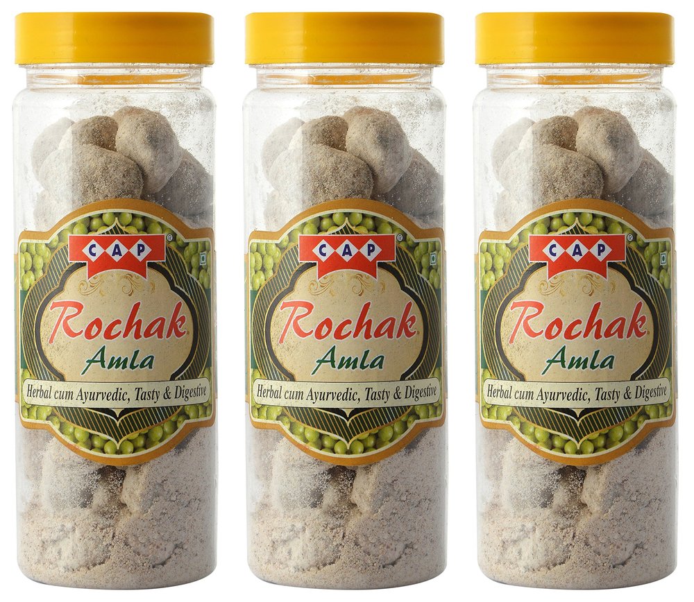 cap Amla Pachak Masala Churan Candy Tasty Healthy Ayurvedic - 190 Gms Each (Pack of 3)