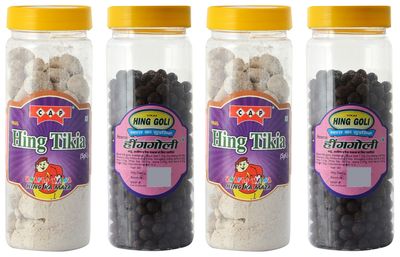 cap Hing Peda & Hing Goli Combo Healthy Digestive Pachak Churan- 190 Gms Each (Pack of 4)
