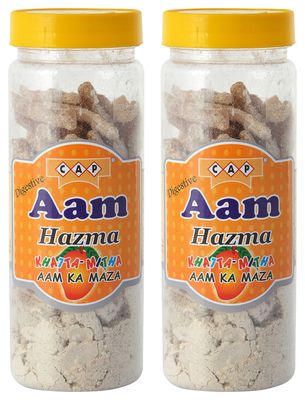 CAP Aam Slice Pachak Churan Khatta Mitha Digestive Tasty Healthy Mango - 190 GMS Each (Pack of 2)