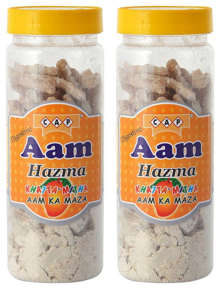 CAP Aam Slice Pachak Churan Khatta Mitha Digestive Tasty Healthy Mango - 190 GMS Each (Pack of 2)