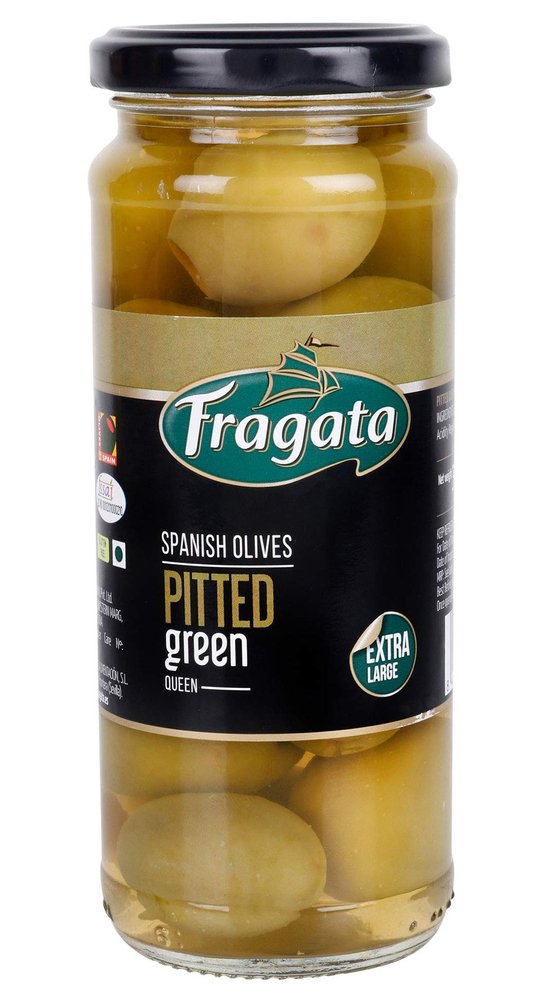 Fragata Green Pitted Queen Olives 340g