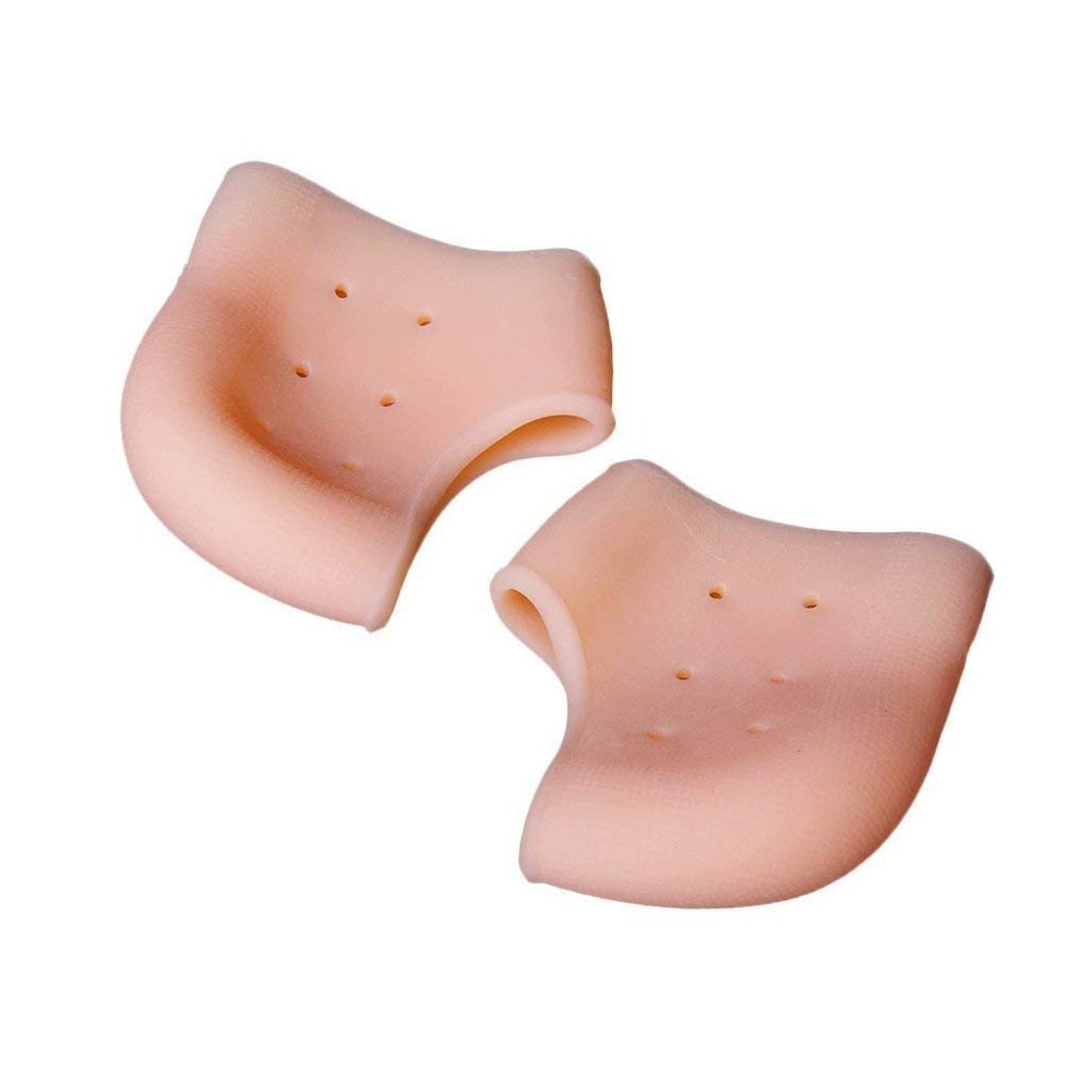 AHCS Acupressure Silicone Gel Heel Pad Socks Swelling Pain Relief, Dry Hard Cracked Heels Repair Cream Foot Care Ankle Support Cushion for Men and Women (1 Pair)