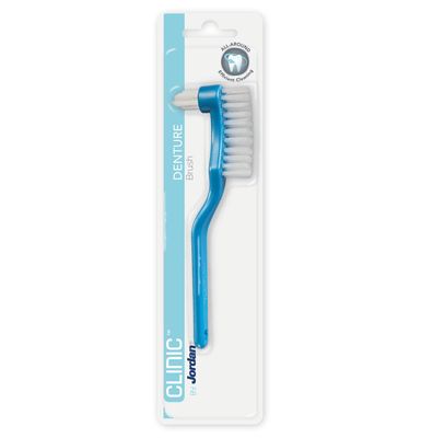 Jordan | Denture Brush Ergonomically designed with dual action | Maximum cleaning | 1 Pack from BELLE GAGA | Built in Tongue Scraper