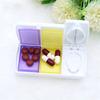 Decorcrafts Slim Tablet Medicine Pill Cutter Tablet Cutter Portable Perfect Travel Partner Pill Tablet Medicine Storage Compartment Box with Sharp Blade Cutter Medicine Splitter Divider Small Box view 3