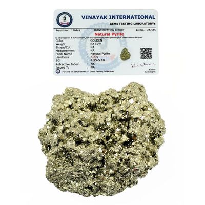 Reiki Crystal Products Natural AAA Pyrite Raw Rough Cluster Peru Pyrite for Healing Vastu Wealth Attracts Business Luck 150 Gm (Color : Golden)