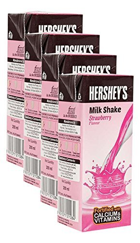 Hypercity Combo - Hershey's Milk Shake - Strawberry, 200ml (Buy 3 Get 1, 4 Pieces) Promo Pack