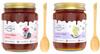 Farm Naturelle -100% Pure 1kg X 2 Pack Jamun Raw Natural Wild Forest Honey & Litchi Flower Forest Honey | Unfiltered 850gm + 150g Extra - Pack of 2 In Glass Jar with Engraved Virgin Wooden Spoon view 1