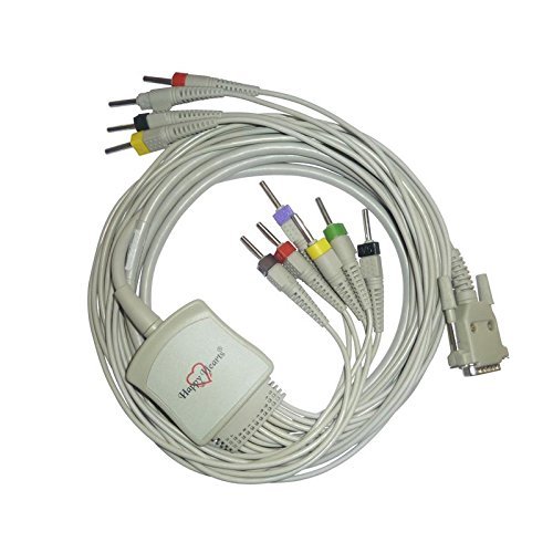 10 Lead ECG Cable Compatible with Schiller(Dust Cover, ELITE)4mm Banana type.