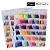 Embroiderymaterial Embroidery Thread Fabric Colour Telephone Art Silk Neelam Thread Shade Card for Fabric Dye- 600 Different Shades Fast Color, 9 Gram, Multicolor view 2