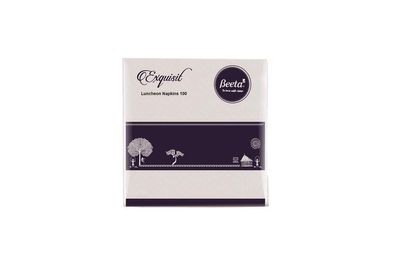 Beeta 1 Ply Daily Pack Paper Napkin Tissue - 100 Napkins (Pack of 6)- 1 Ply- 600 Napkins- 100% Natural Cellulose Fiber