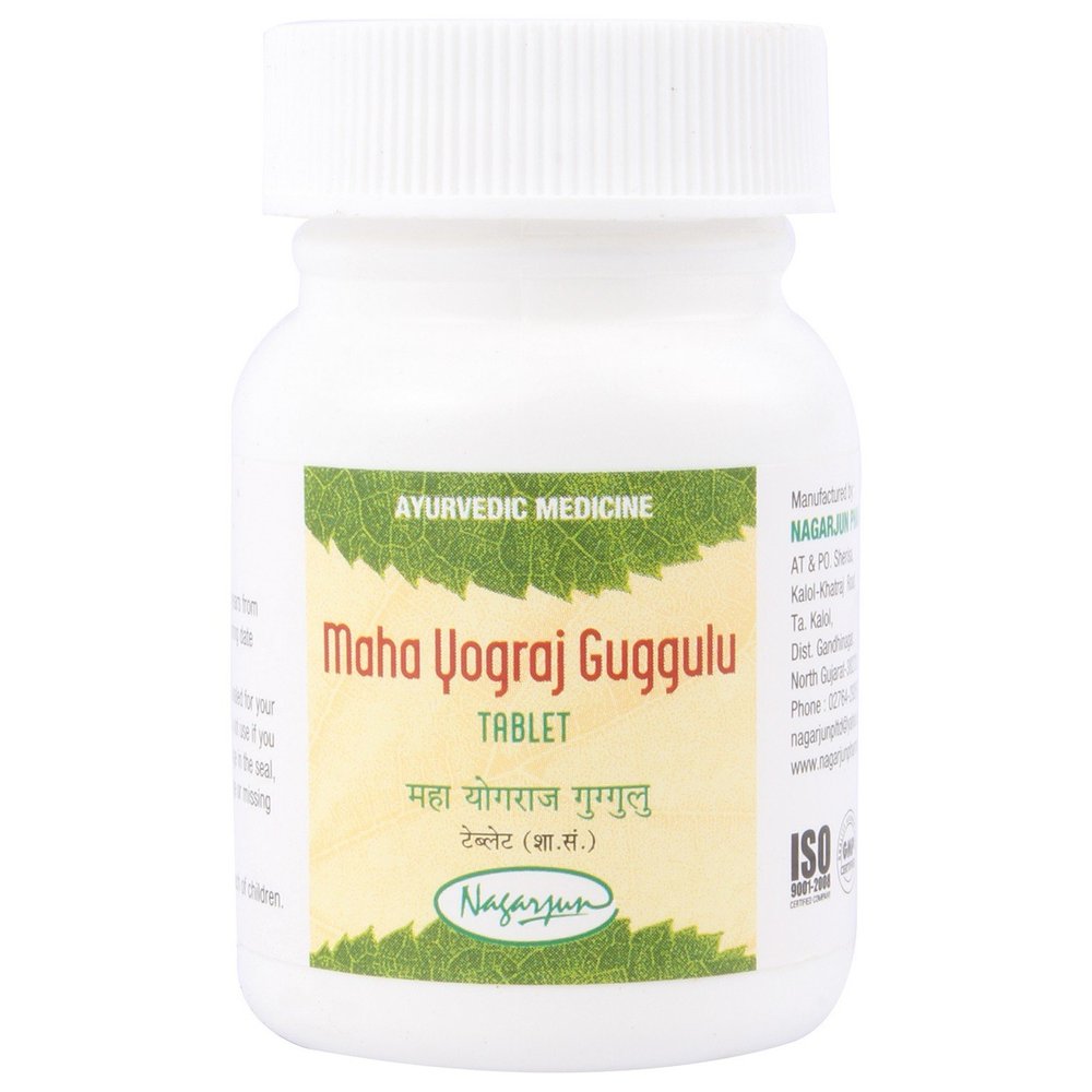 Nagarjun Herbal Care Maha Yograj Guggulu - 60 Tablets, White