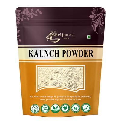 BIRJU MAHAVIR Kaunch Seed Powder/Mucuna Pruriens (200 g), Natural (BMKB-23)