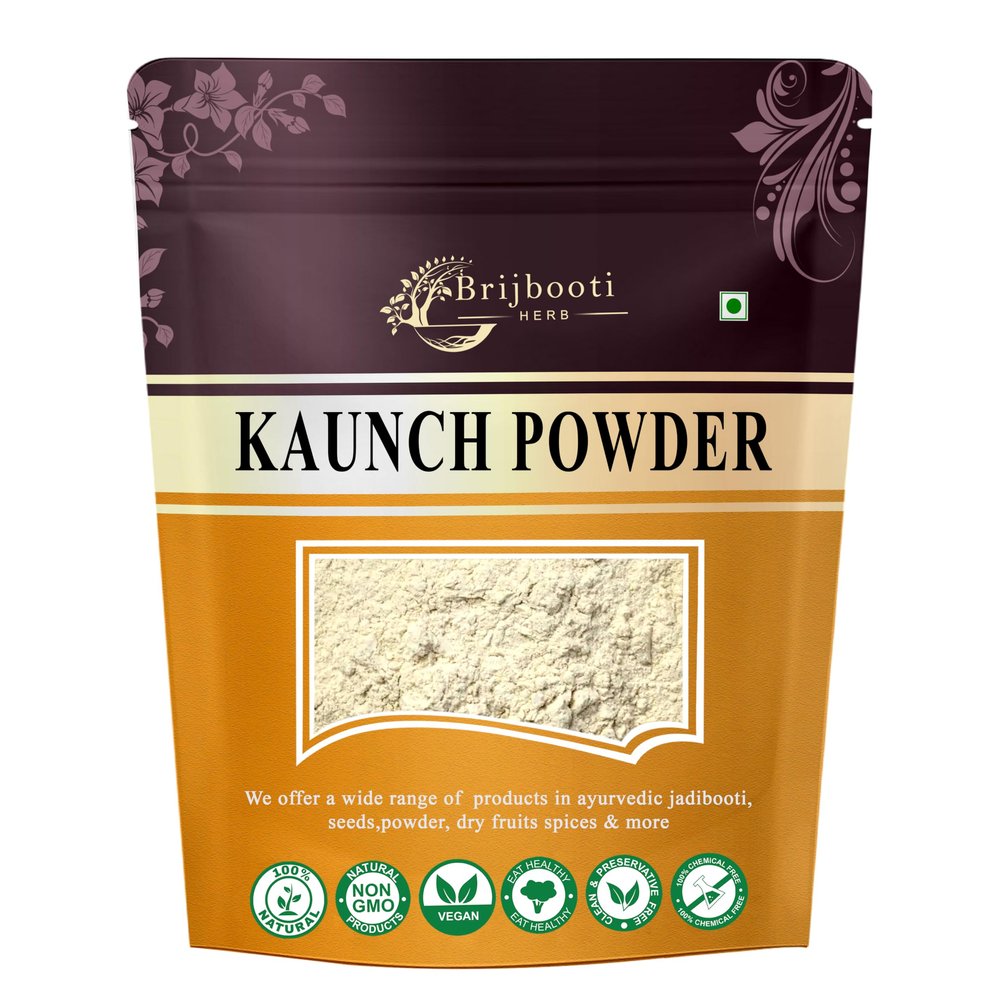 BIRJU MAHAVIR Kaunch Seed Powder/Mucuna Pruriens (200 g), Natural (BMKB-23)