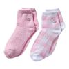 Aloe Moisture Socks by Earth Therapeutics, 2 Pack: Pink Plaid, Infused with Natural Aloe Vera & Vitamin E view 2