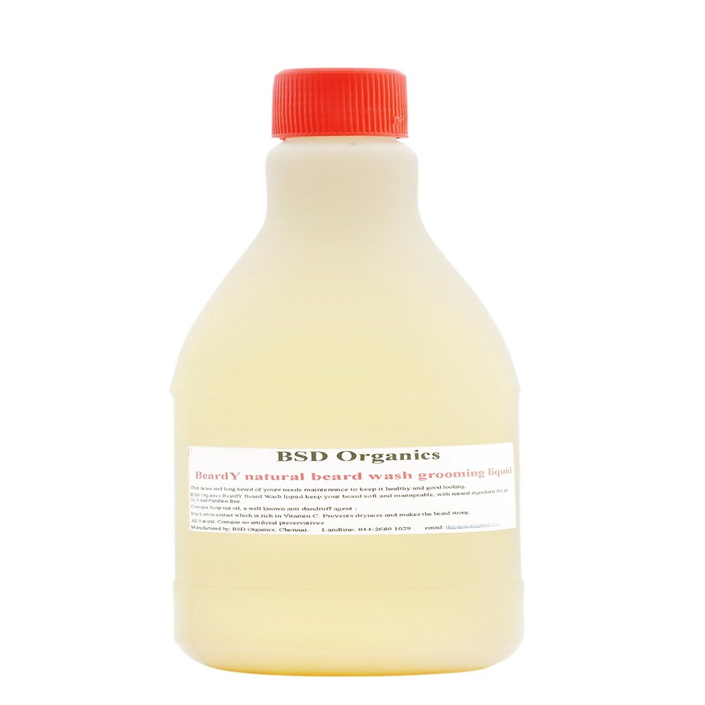 BSD Organics BeardY natural beard wash grooming liquid - 1 liter