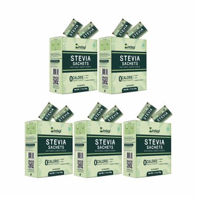 Zindagi Stevia Powder Sachets | Natural Sugar Substitute | Keto & Vegan Friendly Sweetener | 250 Sachets