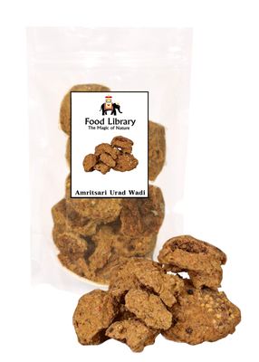 Food Library The Magic Of Nature Amritsari Urad Wadiyan, 400g | Authentic Punjabi Urad Dal Wadi | Masala Vadi for Curries & Traditional Recipes