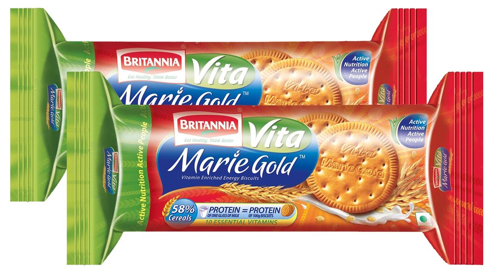 Spar Combo - Britannia Biscuits Vita Marie Gold, 150g (Pack of 2) Promo Pack