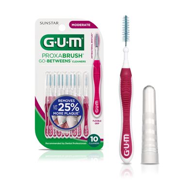 Sunstar 3612FC GUM Go Betweens Cleaners Moderate (Pack of 10)