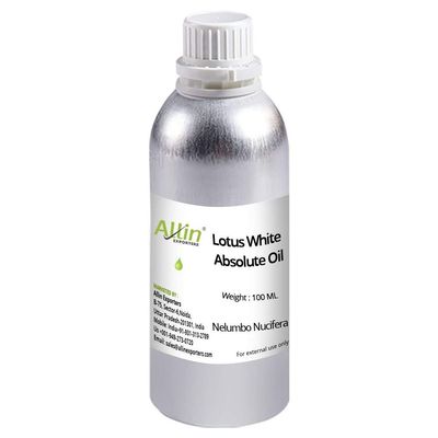 Allin Exporters Lotus White Absolute Essential Oil Pure Natural and Therapeutic Grade for Aromatherapy & Body Massages (100 ML)