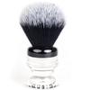 Fendrihan Black and White Synthetic Shaving Brush with Two-Tone Acrylic Handle for personal and professional shaving view 1